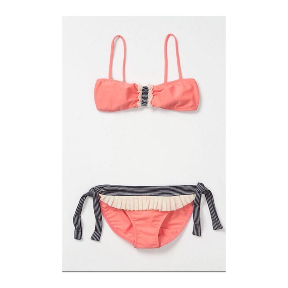 NWT Anthropologie Lauren Moffatt ruffle bikini